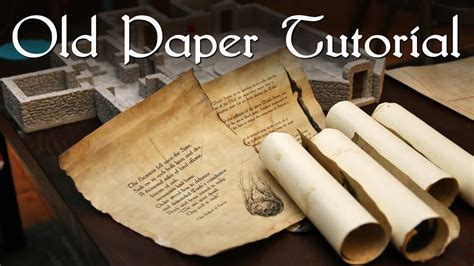 how to make ancient paper.